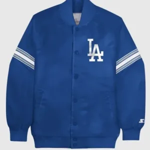 Los Angeles Dodgers National Royal Blue Satin Jacket