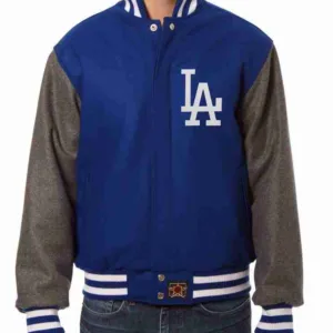 Los Angeles Dodgers Wool Jacket With Handcrafted Leather Logos