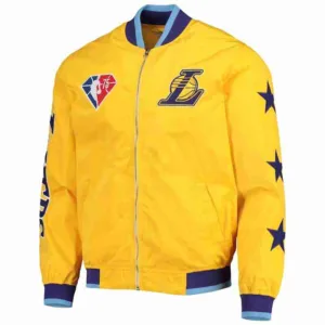 Los Angeles Lakers Gold City Edition Bomber Jacket