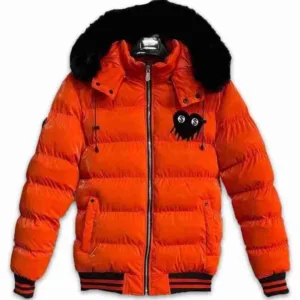 Love Hurts Bubble Jacket (Orange)