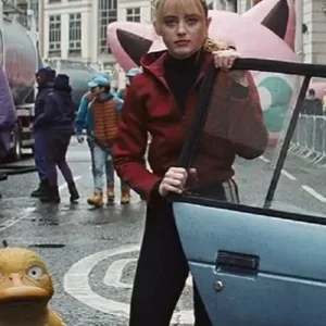 Lucy Stevens Pokémon Detective Pikachu Red Jacket