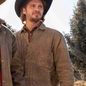 Luke Grimes Yellowstone Brown Leather Jacket
