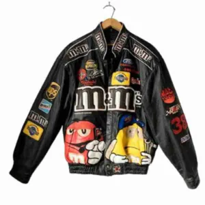 M&Ms Black Bomber Jacket