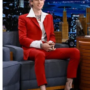 Machine Gun Kelly Red Blazer