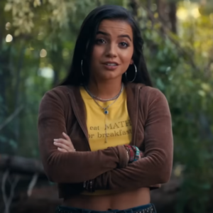 Madame Web Isabela Merced Cropped Cardigan