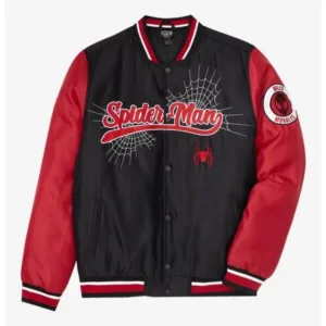 Marvel Spider-Man Miles Morales Color Blocked Bomber Jacket
