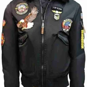 Maverick Top Gun MA-1 Bomber Patches Jacket