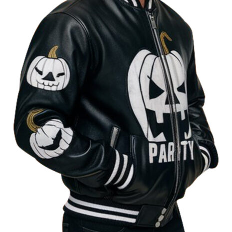 Men-Halloween-Party-Black-Leather-Jacket-3 Men's Halloween Party Black Leather Jacket