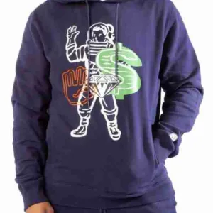 Men Purple Icon Hoodie