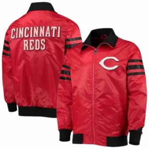 Men?s Cincinnati Reds Starter Red Varsity Jacket