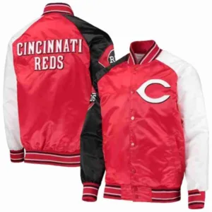 Men?s Cincinnati Reds Starter Varsity Satin Jacket