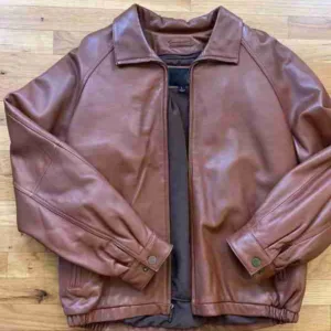 Mens Leather Pelle Brown Leather Jacket