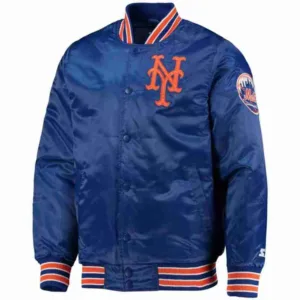 Men’s New York Mets Starter Blue Polyester Jacket