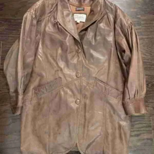 Mens Pelle Vintage Brown Leather Jacket