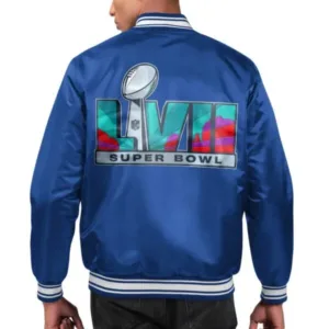 Men?s Super Bowl LVII Starter Royal Locker Room Jacket