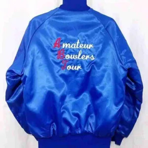 Men?s Vintage Amateur Bowlers Satin Jacket