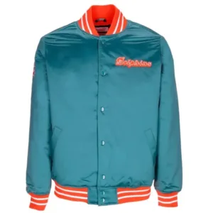 Miami Dolphins Heavyweight Satin Jacket