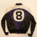 Michael Hoban Purple and Black Leather “8 ball” Jacket1