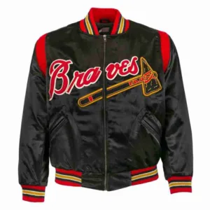 Milwaukee Braves 1957 Black Jacket