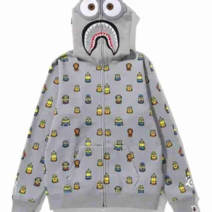 Minions Bape Grey Hoodie