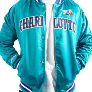 NBA Charlotte Hornets Blue Varsity Jacket