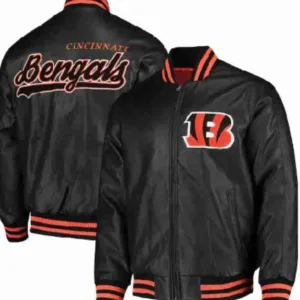 NFL Cincinnati Bengals G-III Sports Leather Jacket