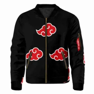 Naruto Akatsuki Black & Red Bomber Jacket