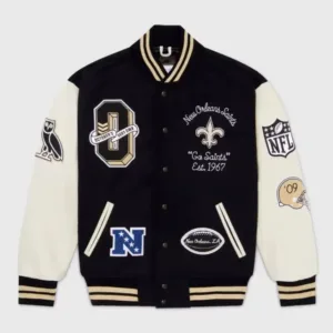 OVO NFL New Orleans Saints Varsity Jacket