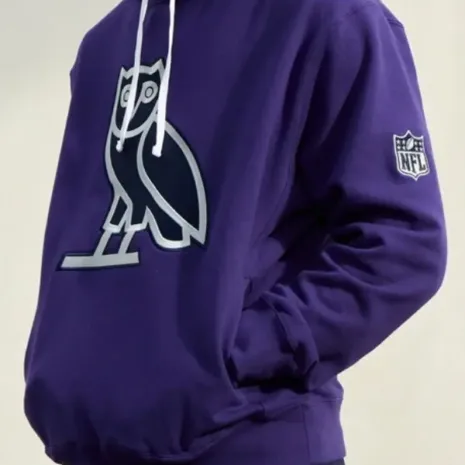 OVO x NFl Super Bowl LVIII Hoodie2 NFL x OVO Super Bowl LVIII Pullover Hoodie