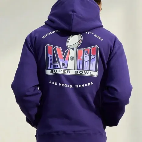 OVO x NFl Super Bowl LVIII Hoodie3 NFL x OVO Super Bowl LVIII Pullover Hoodie