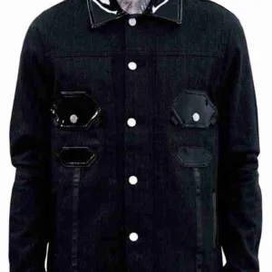 Octagon Denim Black Jacket