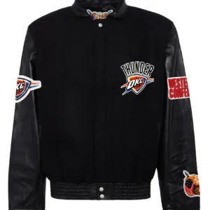 Oklahoma City Thunder Wool & Leather Jacket