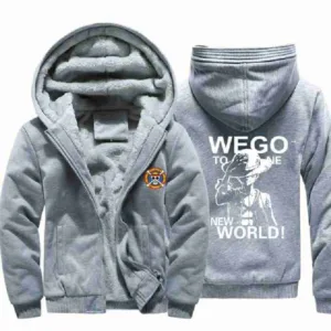 One Piece Luffy Anime Grey Jacket