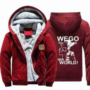 One Piece Luffy Anime Red Jacket
