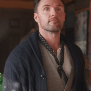 Open by Christmas Patrick Rinehart Black Cardigan