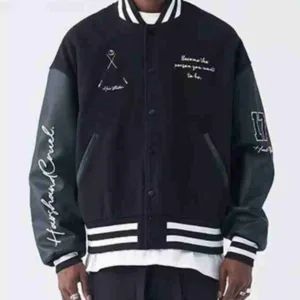 Paisley Eight Ball Black Varsity Jacket