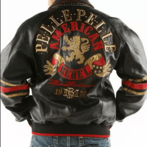 Pelle Pelle American Rebel Black Studded Jacket
