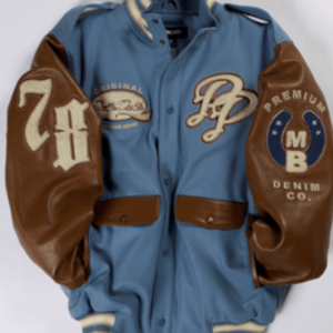 Pelle Pelle Blue Varsity Jacket