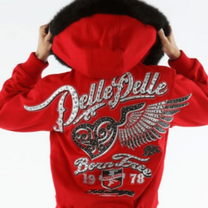Pelle Pelle Born Free Red Hoodie