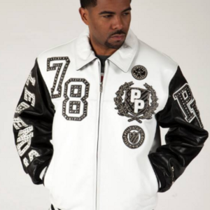 Pelle Pelle Encrusted White-plush Leather Jacket