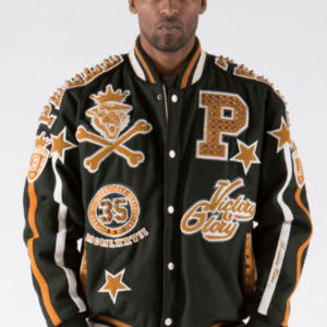 Pelle Pelle Green Varsity Jacket