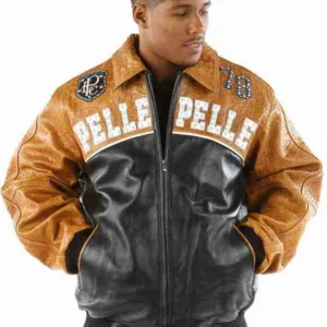 Pelle Pelle Mens Last Man Standing Brown Jacket