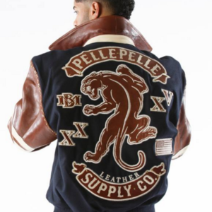 Pelle Pelle Panther Wool Navy Jacket