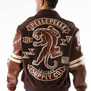 Pelle Pelle Panther Wool Brown Jacket