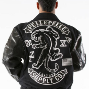 Pelle Pelle Panther Wool Black Jacket