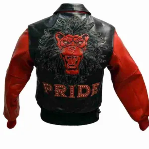 Pelle Pelle Red Pride Studded Leather Jacket