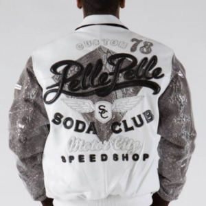 Pelle Pelle Sportster White Plush Leather Jacket