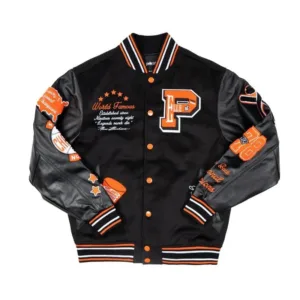 Pelle Pelle World Famous Wool and Leather Black Jacket
