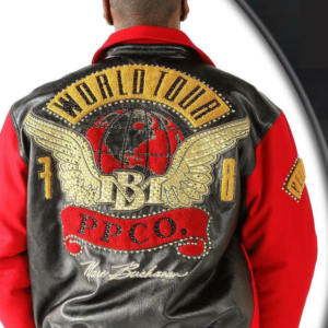 Pelle Pelle World Tour Red Bomber Jacket