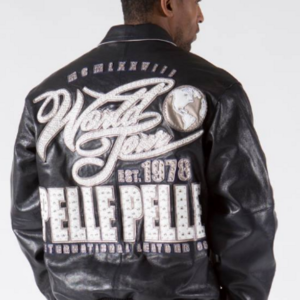 Pelle Pelle World Tour Navy Sienna Leather Jacket
